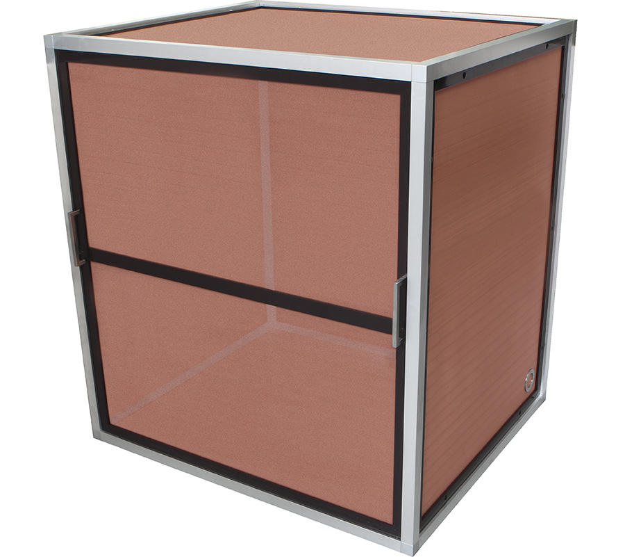 Picture of copper screen Faraday cage